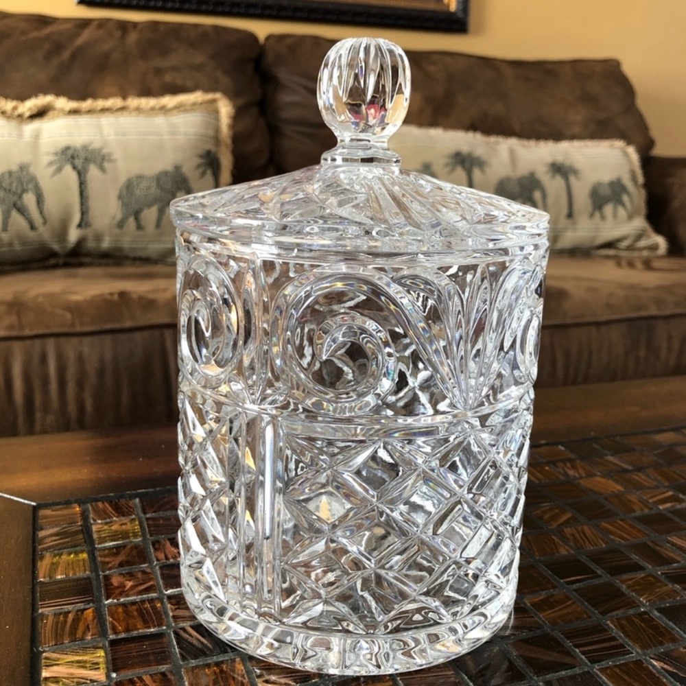 CUT GLASS Decorative Jar - Picture 11 of 11